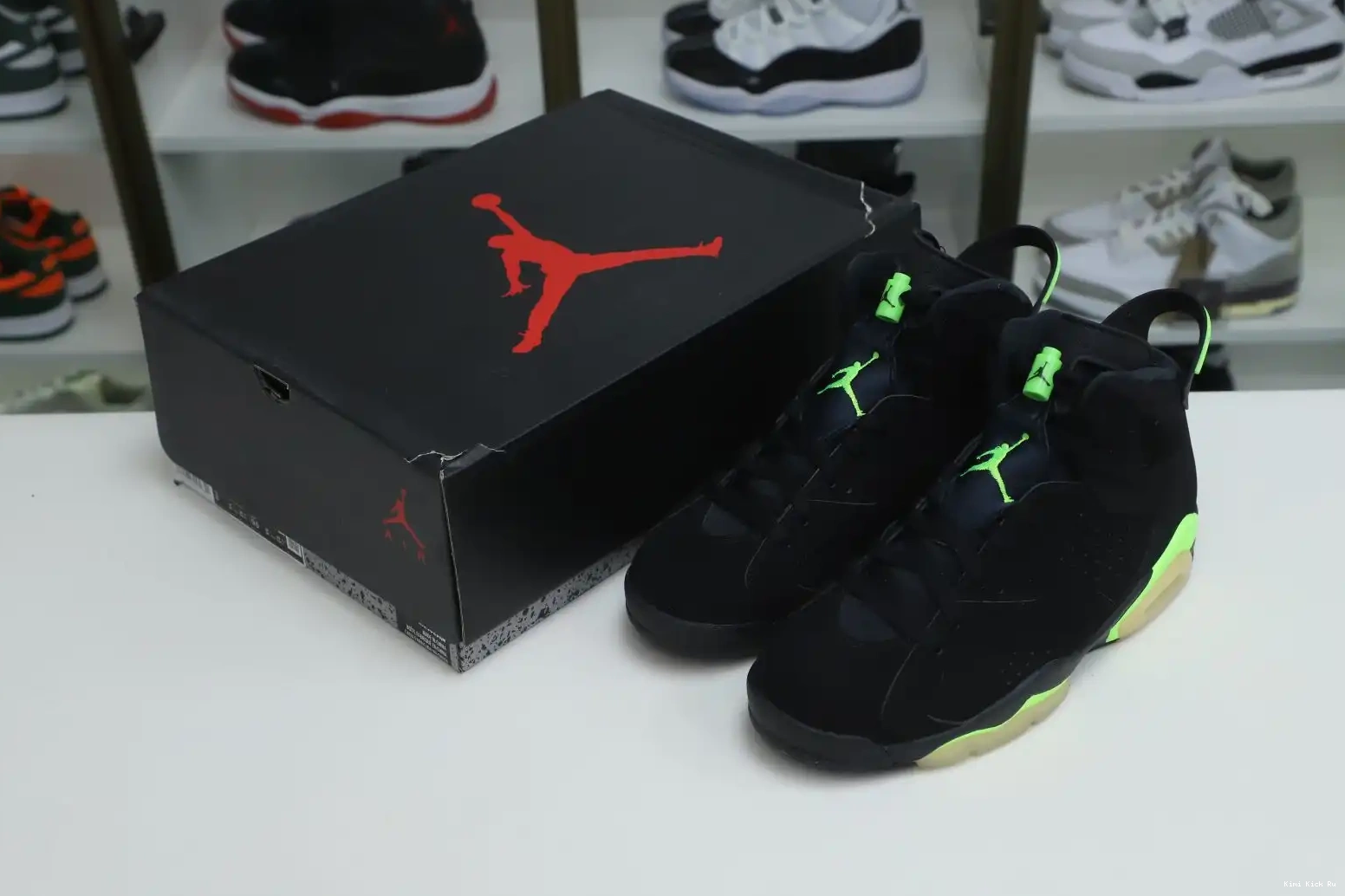 GREEN' RETRO 6 'ELECTRIC AIR Kimikick JORDAN 0815